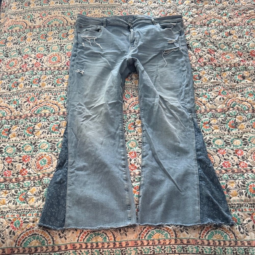 American Eagle Boho Festival Flare Jeans